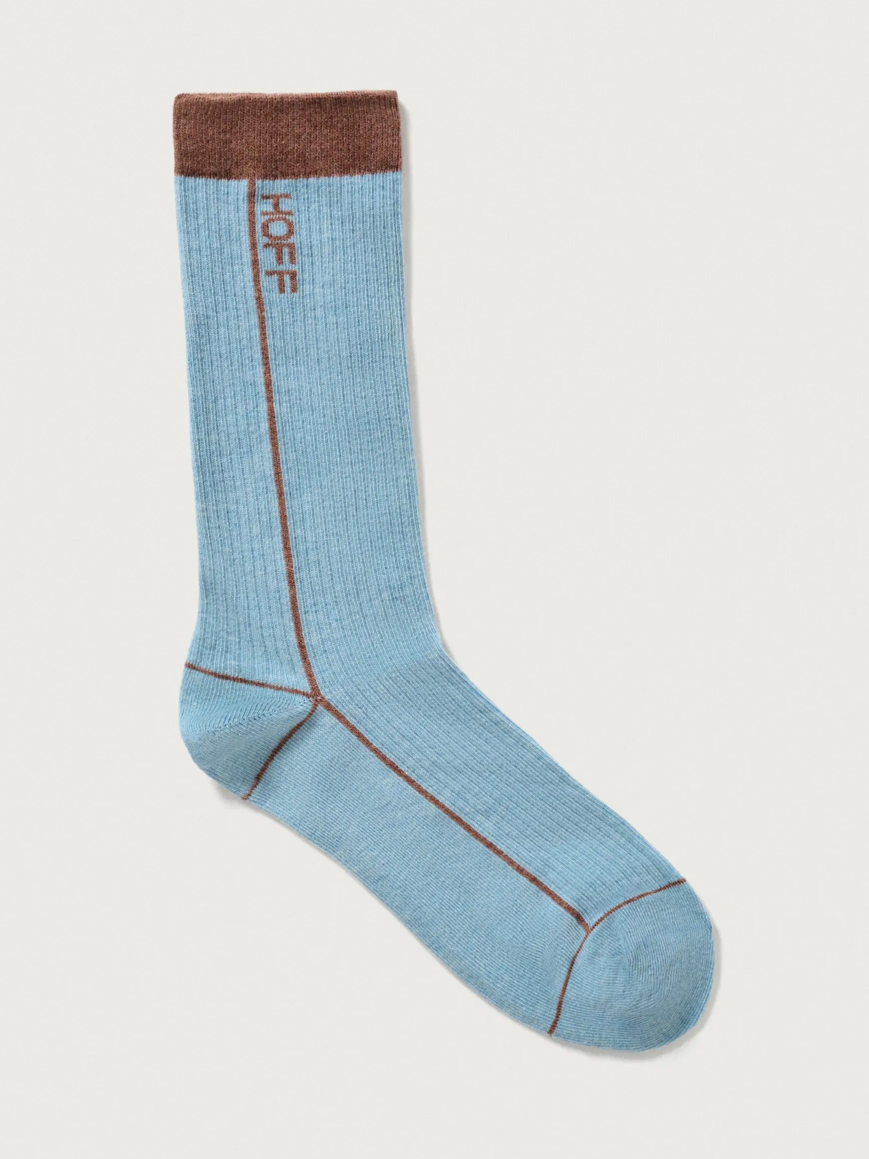 BLUE SOCKS WITH STRIPE