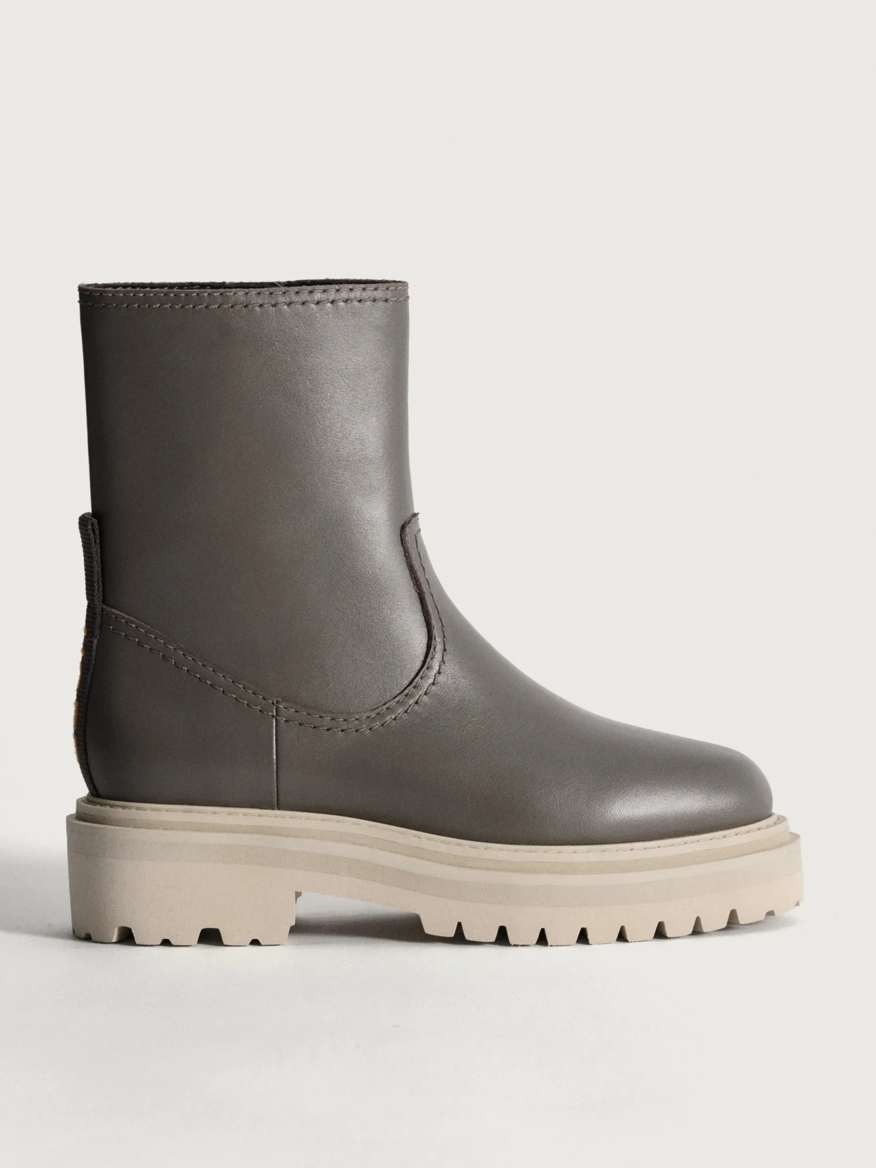 BOTTE EN CUIR OFFICE GRIS