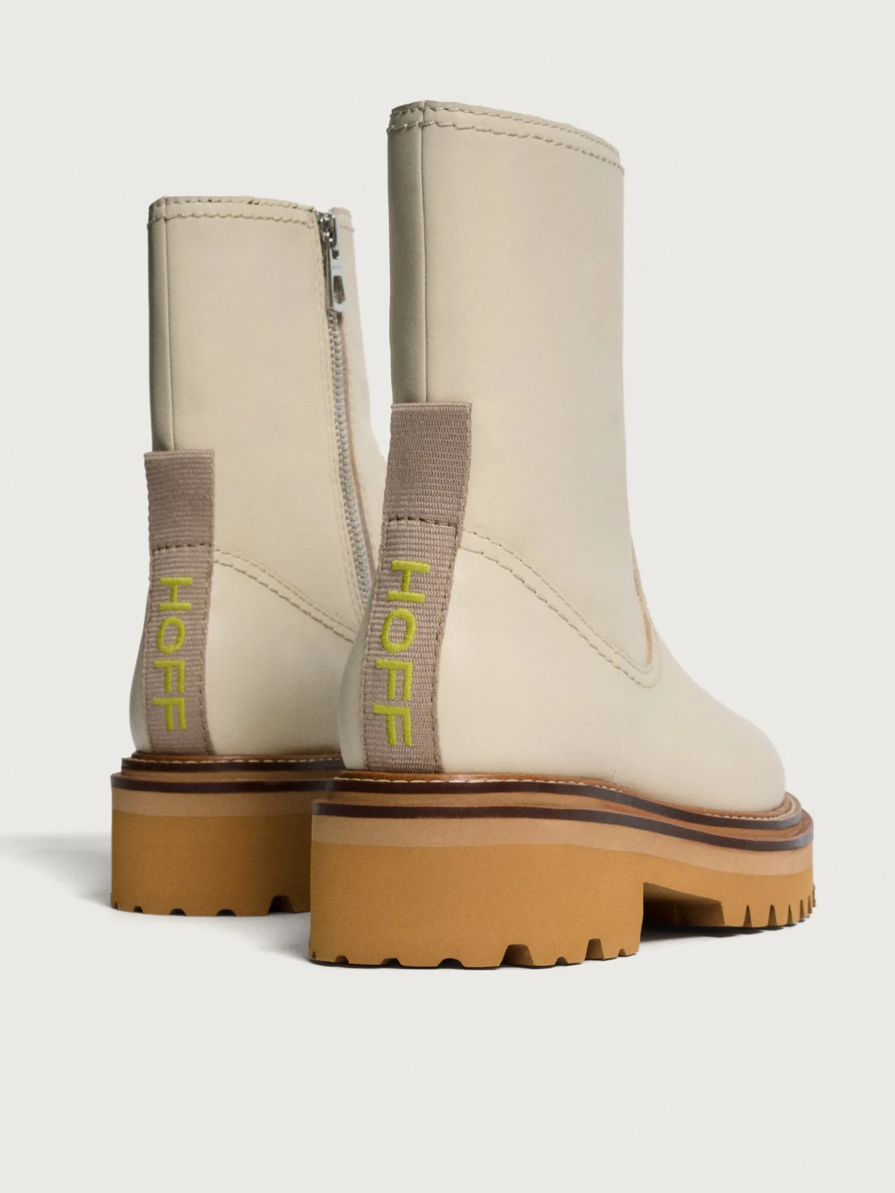 BOTTE EN CUIR OFFICE OFF WHITE