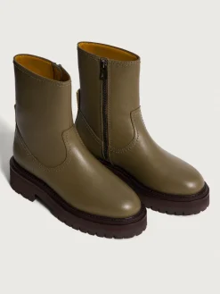 BOTTE EN CUIR OFFICE VERT