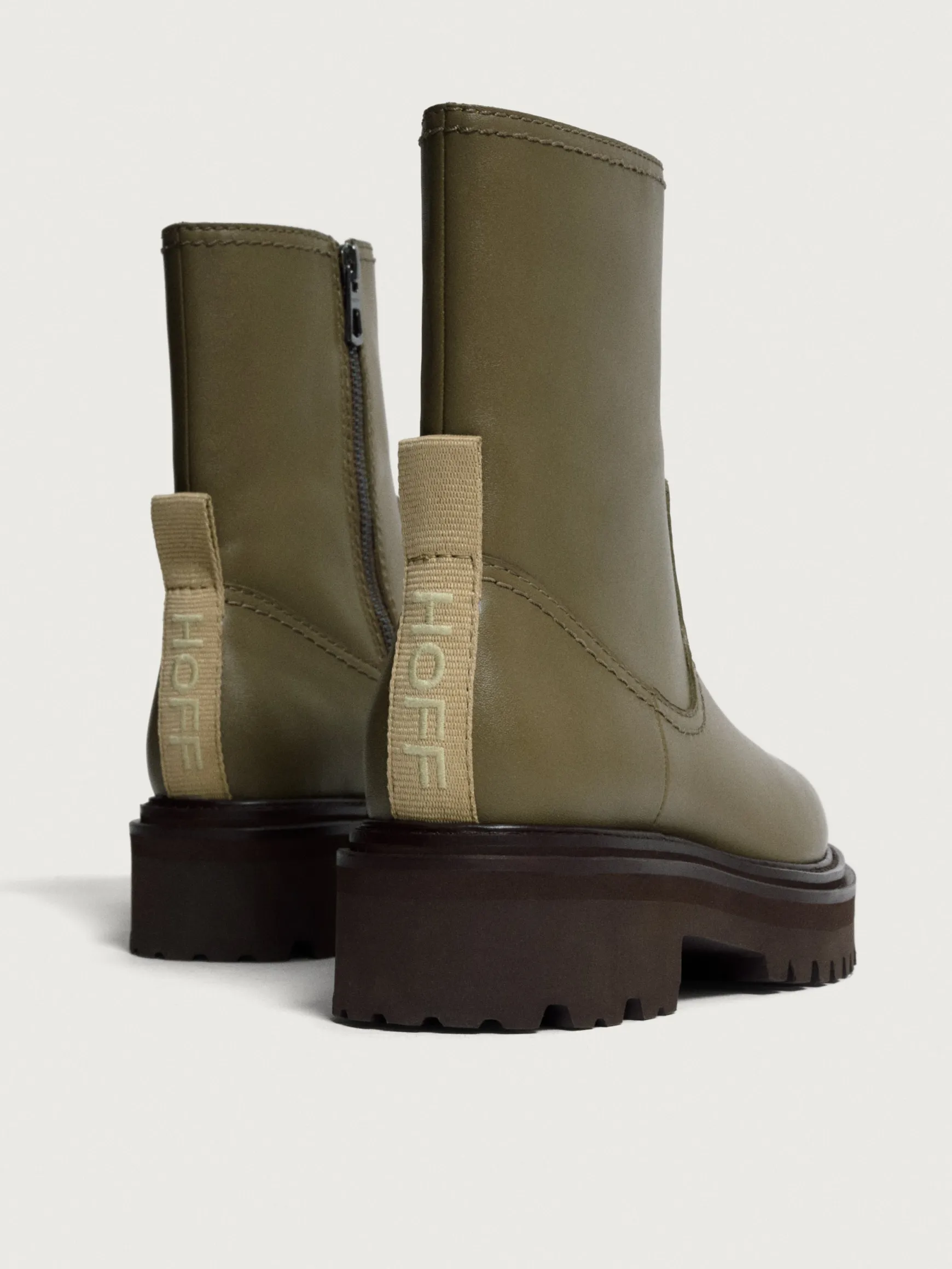 BOTTE EN CUIR OFFICE VERT