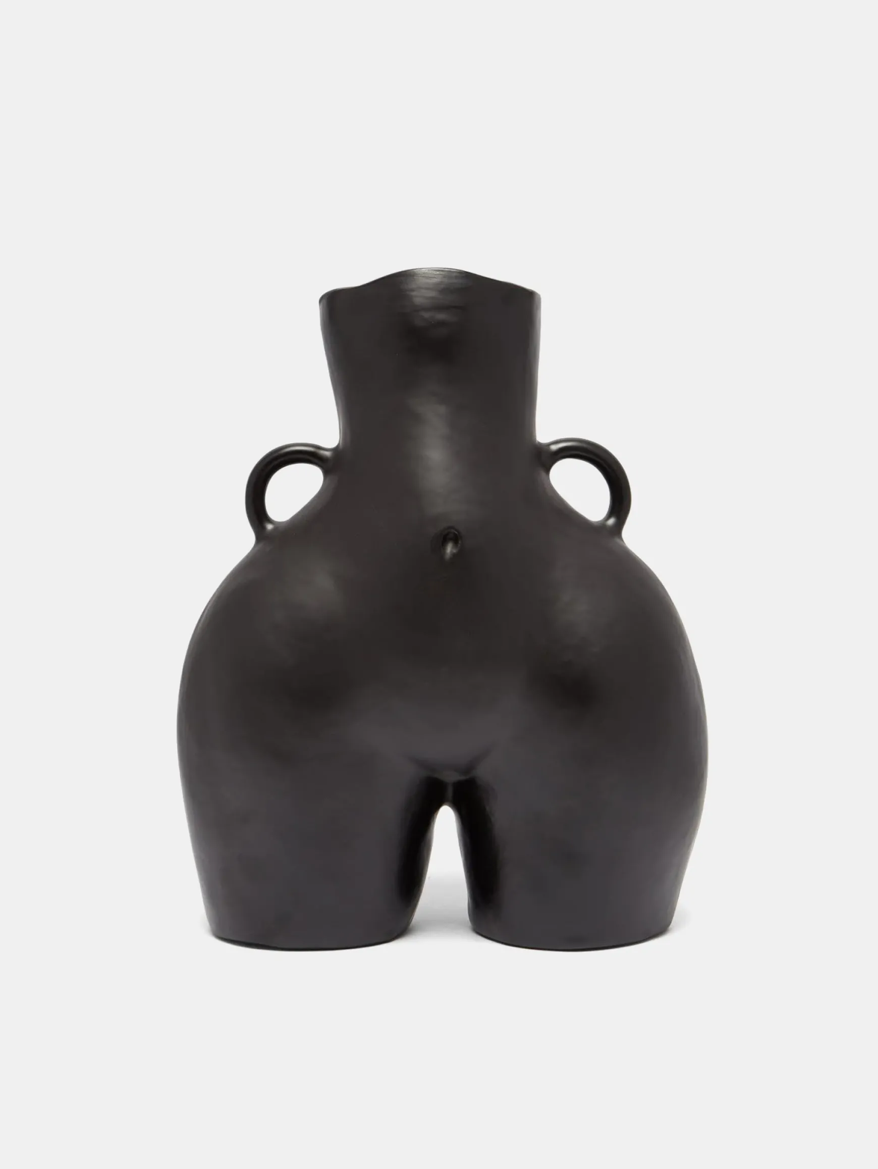LOVE HANDLES VASE BLACK