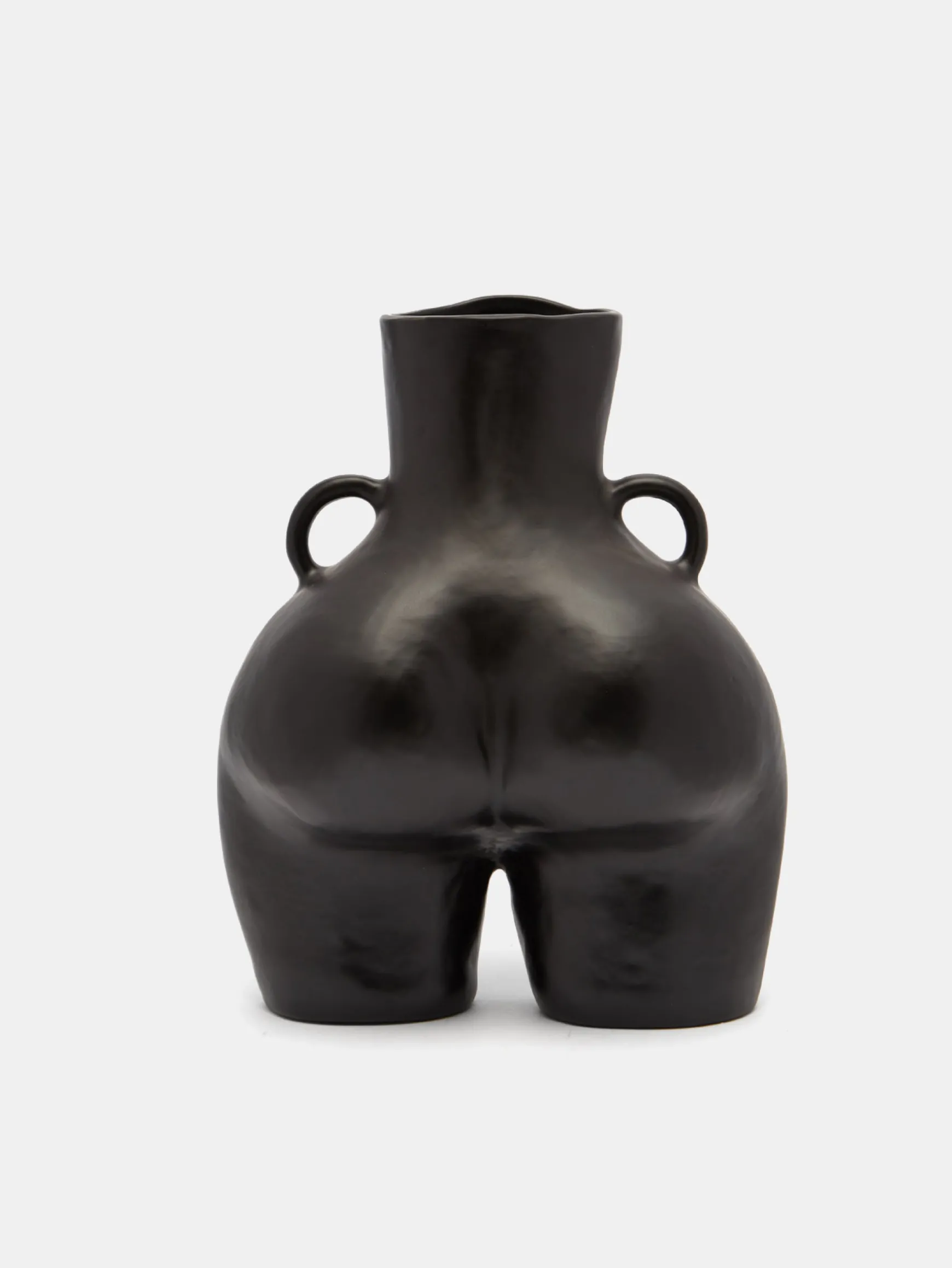 LOVE HANDLES VASE BLACK